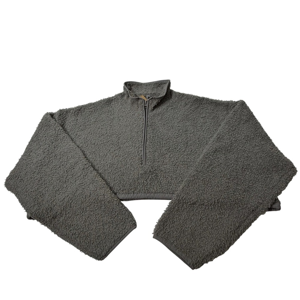 SKIMS Cozy Knit Cropped Pullover‎ Smoke 4X